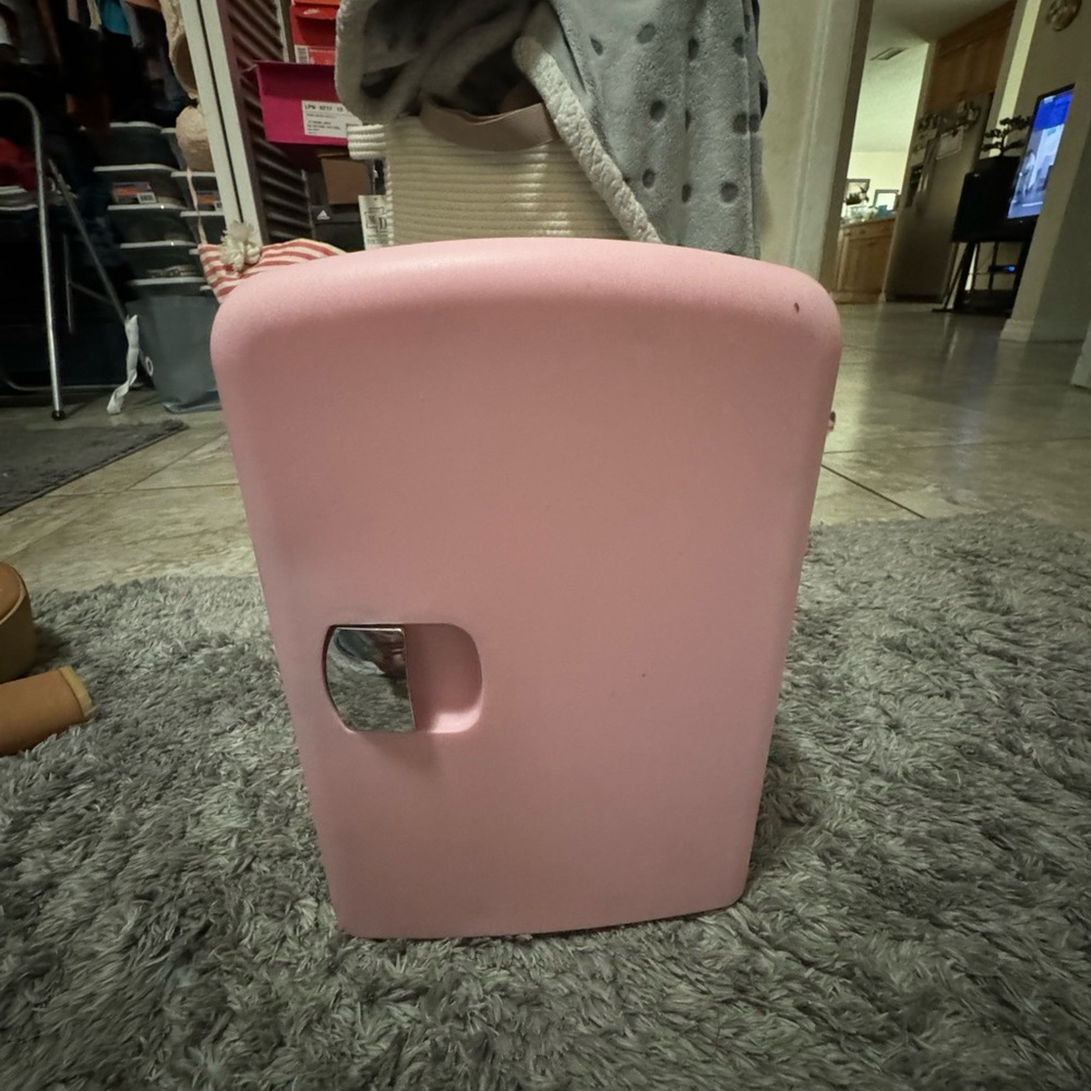 Brand new never used small pink fridge